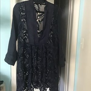 Zara eyelet tunic dress
